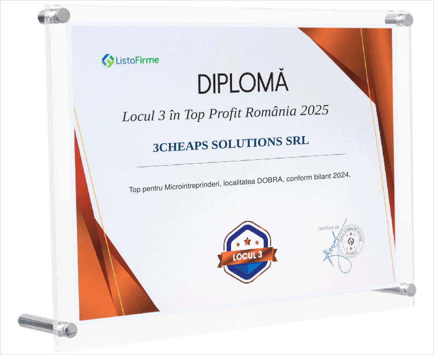 Top firme Romania 2024-2025 3CHEAPS SOLUTIONS SRL HD