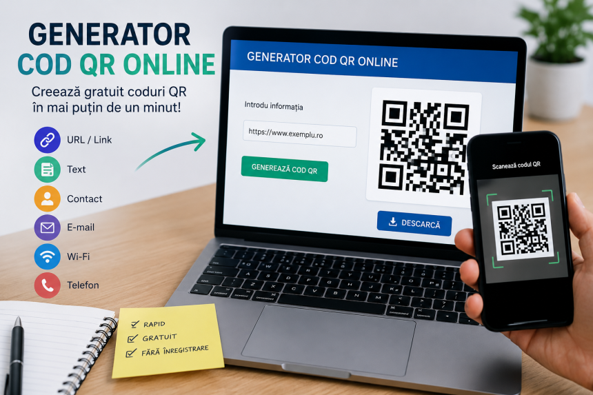Generator cod QR online gratuit